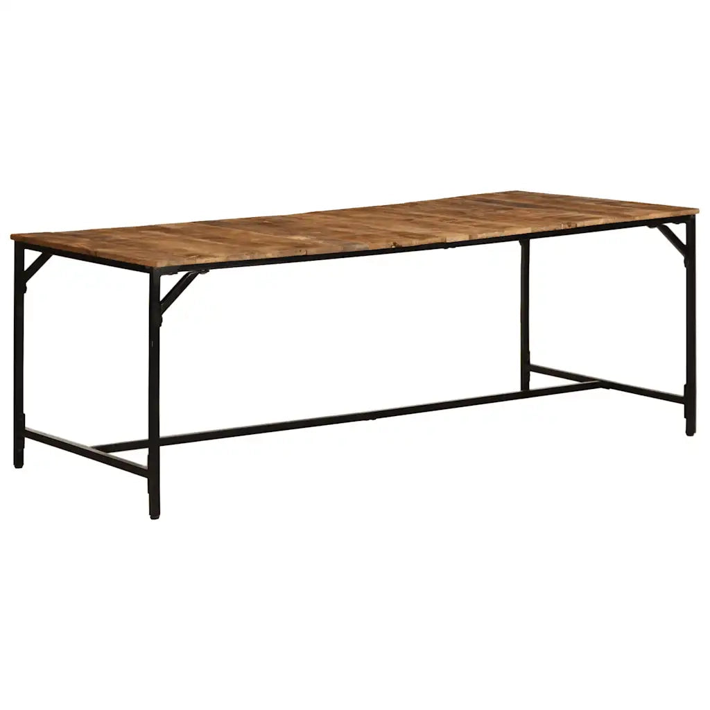 vidaXL Tavolo da Pranzo 200x100x75cm in Legno Massello di Mango Grezzo