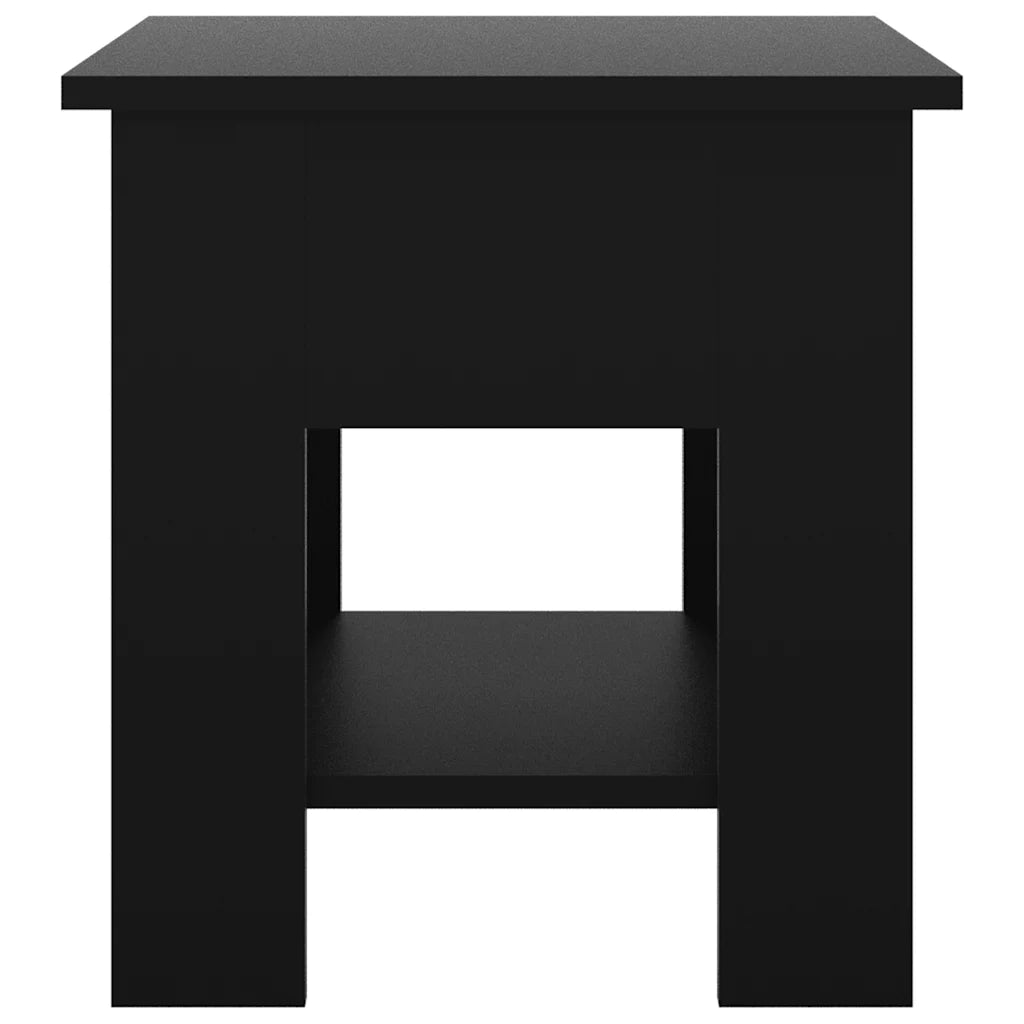 Tavolino da Salotto-Tavolino da soggiorno-Tavolo Nero 40x40x42 cm in Legno Multistrato