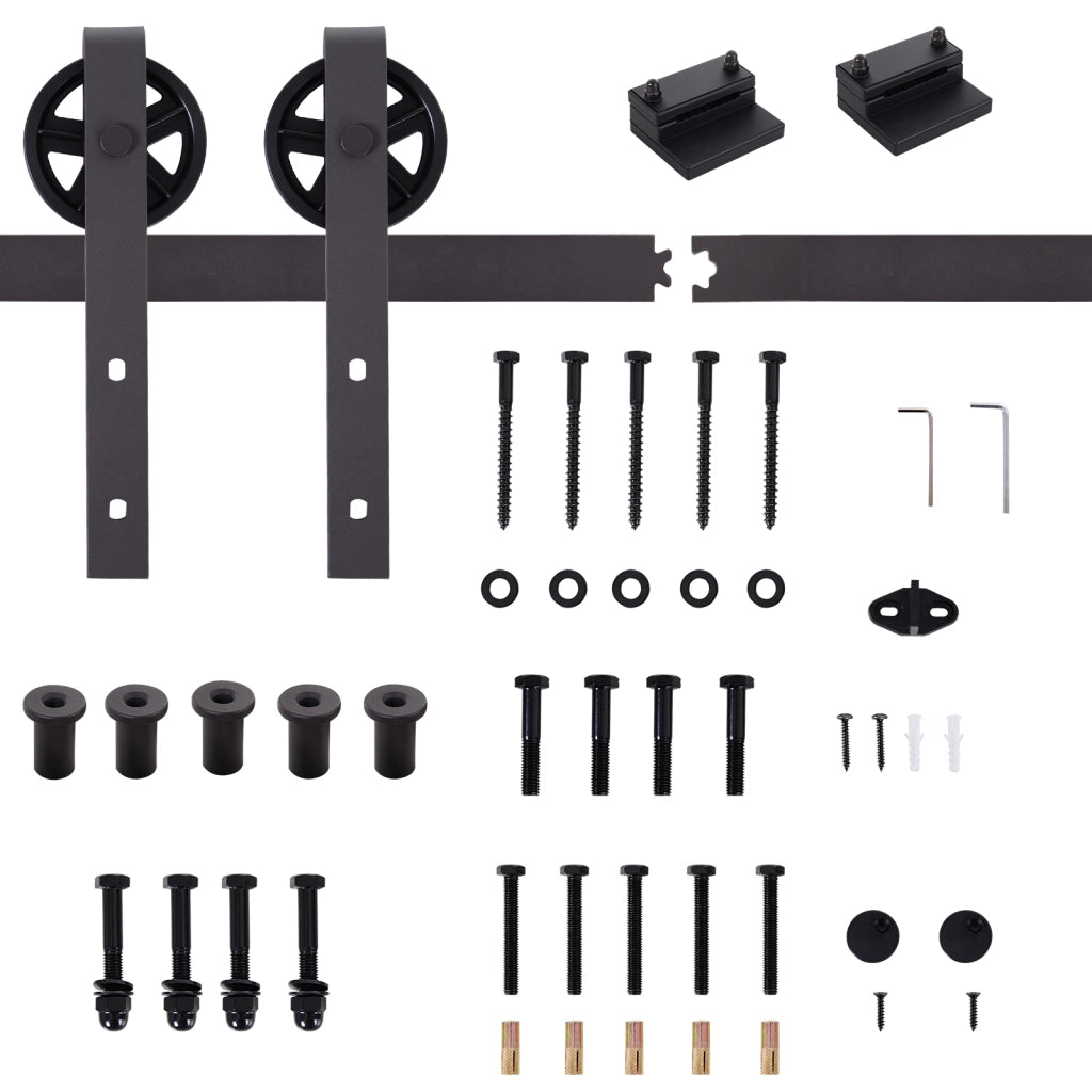 Kit Porte Scorrevole ¨C zephmum ¨C Acciaio, 183x4x0.6 cm