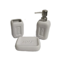 SET BAGNO IN CERAMICA BIANCO 3PZ