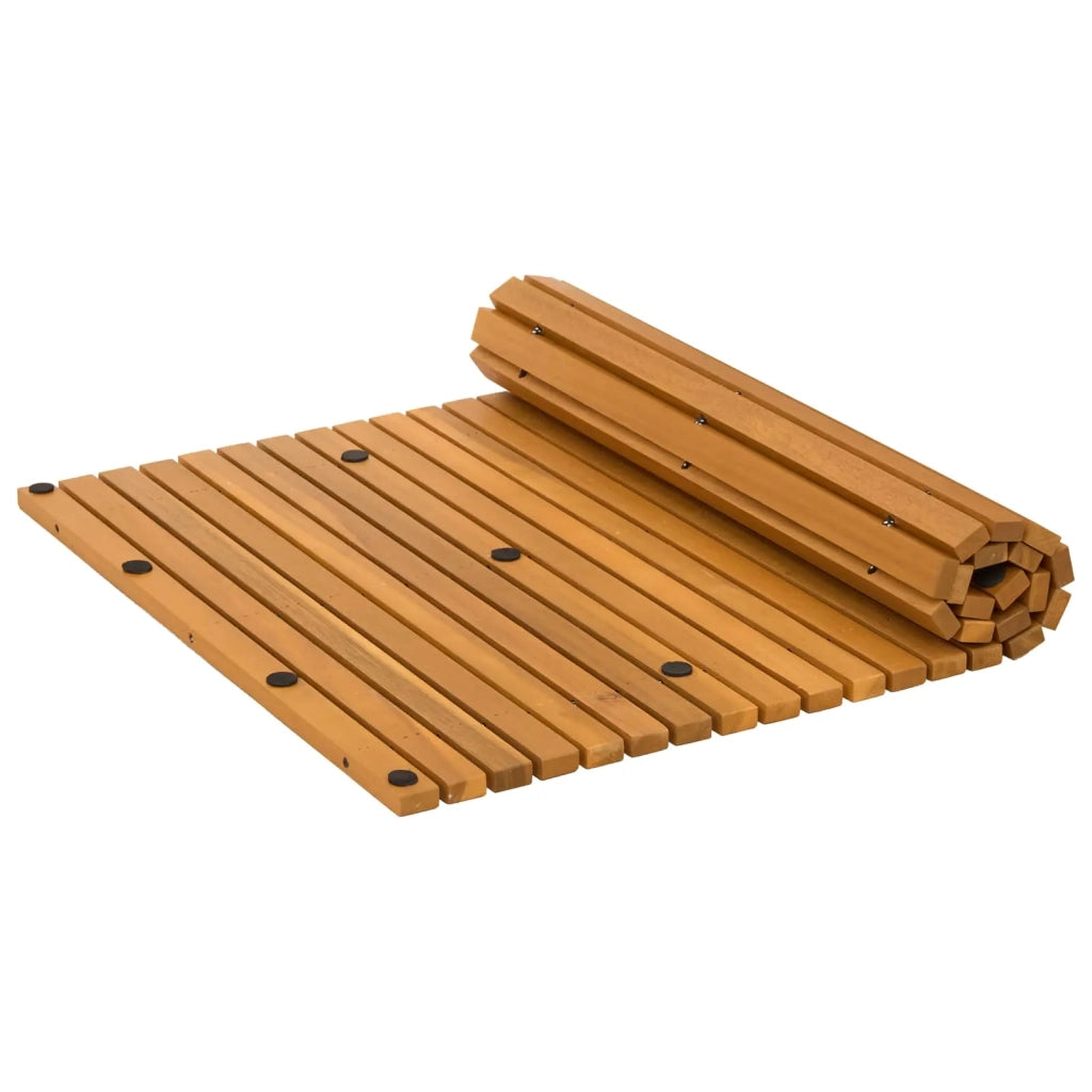 Tappeto da bagno Marrone 80 x 50 cm Legno di Acacia Massello CFW9307941