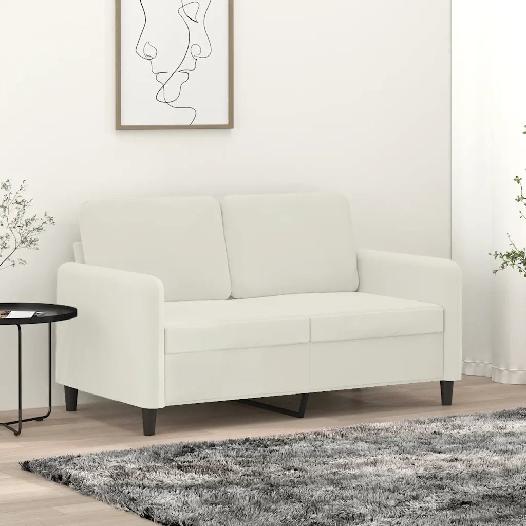 Divano a 2 Posti crema 120 cm in Vellutocod mxl 109394