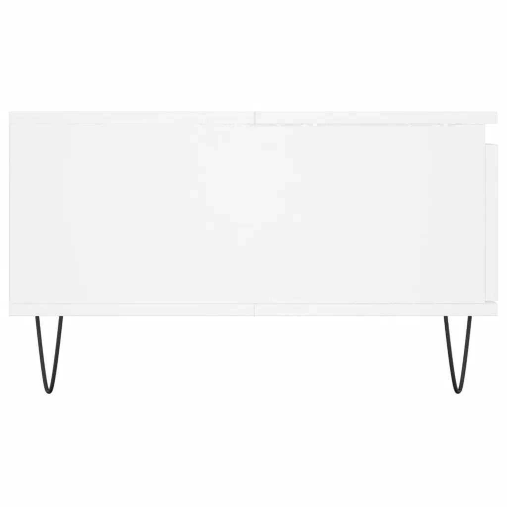 Tavolino da Salotto Bianco 90x60x35 cm in Legno Multistrato 827060