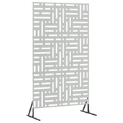Schermo per Privacy Grigio 100 x 50 x 180 cm Acciaio CFW8306062