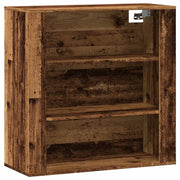 Armadietto a Muro | Mobile a Parete Legno Antico 80x33x80 cm in Legno Multistrato