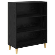Credenza | Madia | Buffet da pranzo | Armadio da pranzo Rovere Nero 69,5 x 32,5 x 90 cm Legno multistrato
