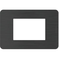 Placca Bticino MatixGO Effects 3 moduli Black Nick JA4803EN