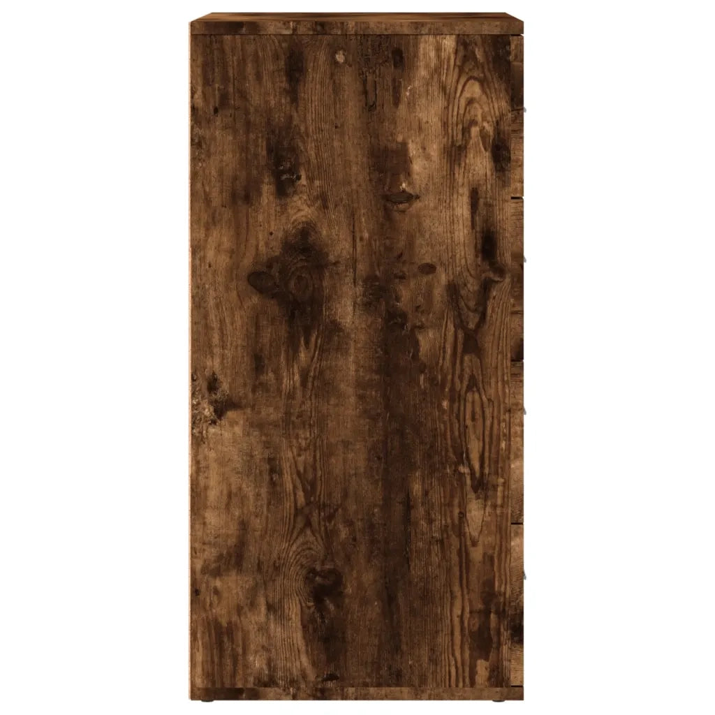 Credenza Rovere Fumo 60x39x80 cm in Legno Multistrato