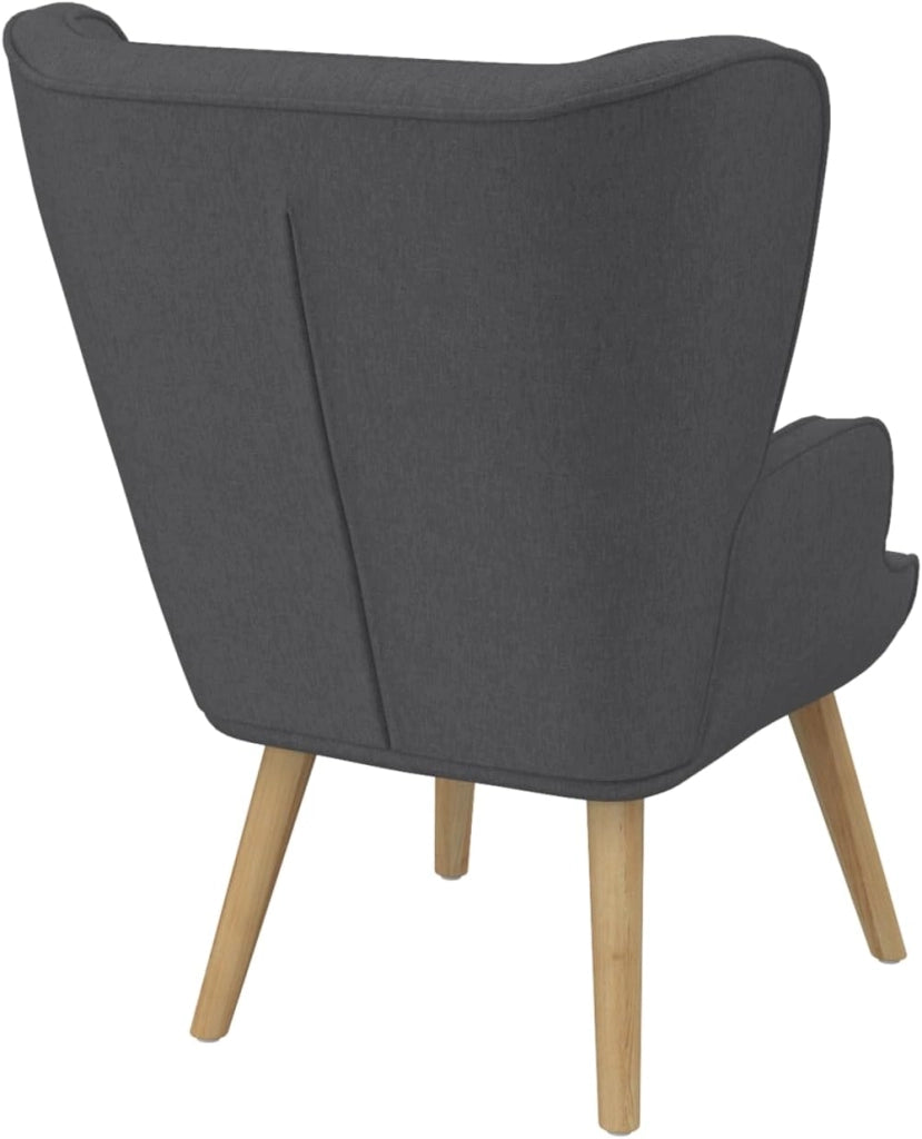 Sillón escandinavo SVEN en tejido gris antracita