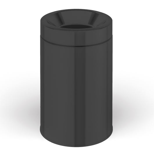 Lineabeta - Pattumiera con secchiello Sestei in acciaio nero opaco 3 lt