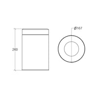 Lineabeta - Pattumiera con secchiello Sestei in acciaio lucido 3 lt