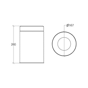 Lineabeta - Pattumiera con secchiello Sestei in acciaio lucido 3 lt