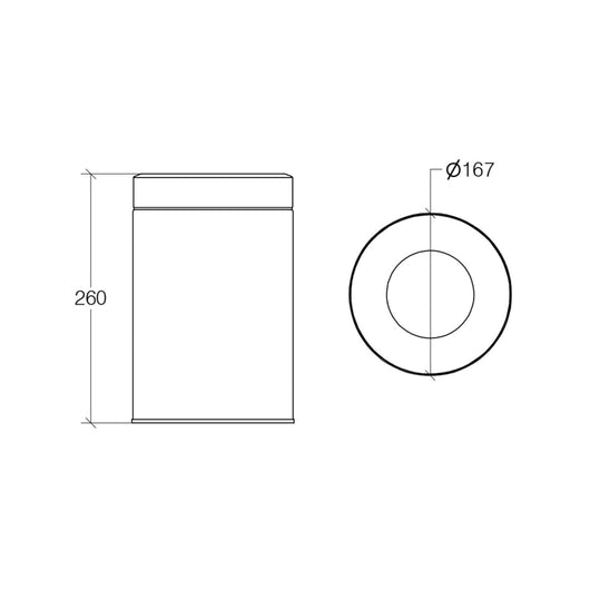 Lineabeta - Pattumiera con secchiello Sestei in acciaio lucido 3 lt