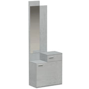 Ensemble meuble d'entrée avec Miroir, Tiroir 61 x 30 x 170 cm Gris
