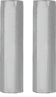 Due M10 x 60 viti a lunga tenuta - cappuccio a sei facce - acciaio inox zincato.