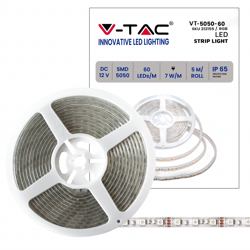 Strip LED SMD5050 - 60 LED RGB IP65
