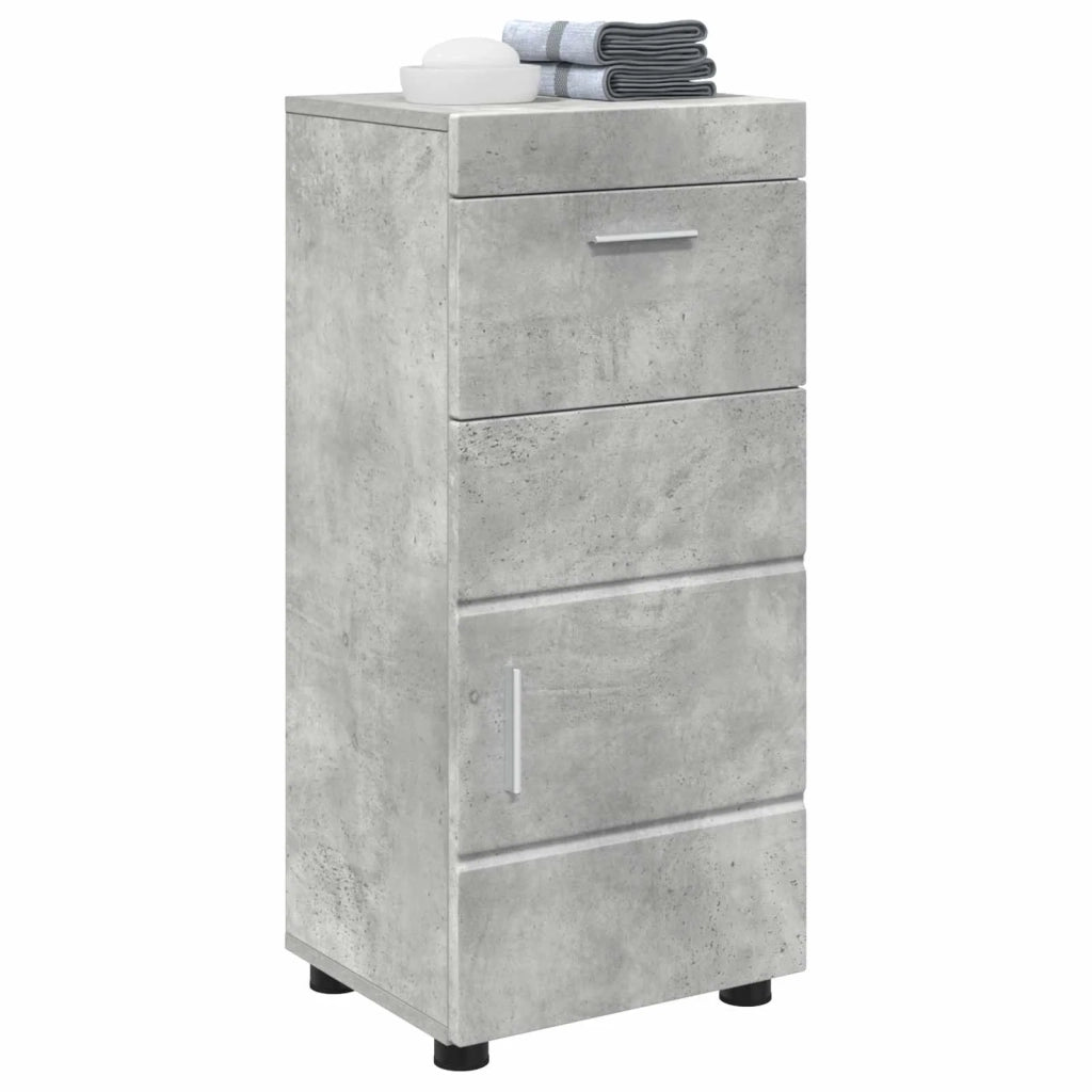 Set di Armadi da Bagno | Armadio da bagno TULUM Grigio cemento 37 x 31,5 x 82 cm