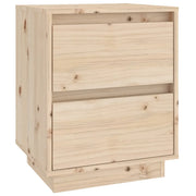 Comodino | Armadio da Notte | Mobiletto da notte 40x35x50 cm in Legno Massello di Pino