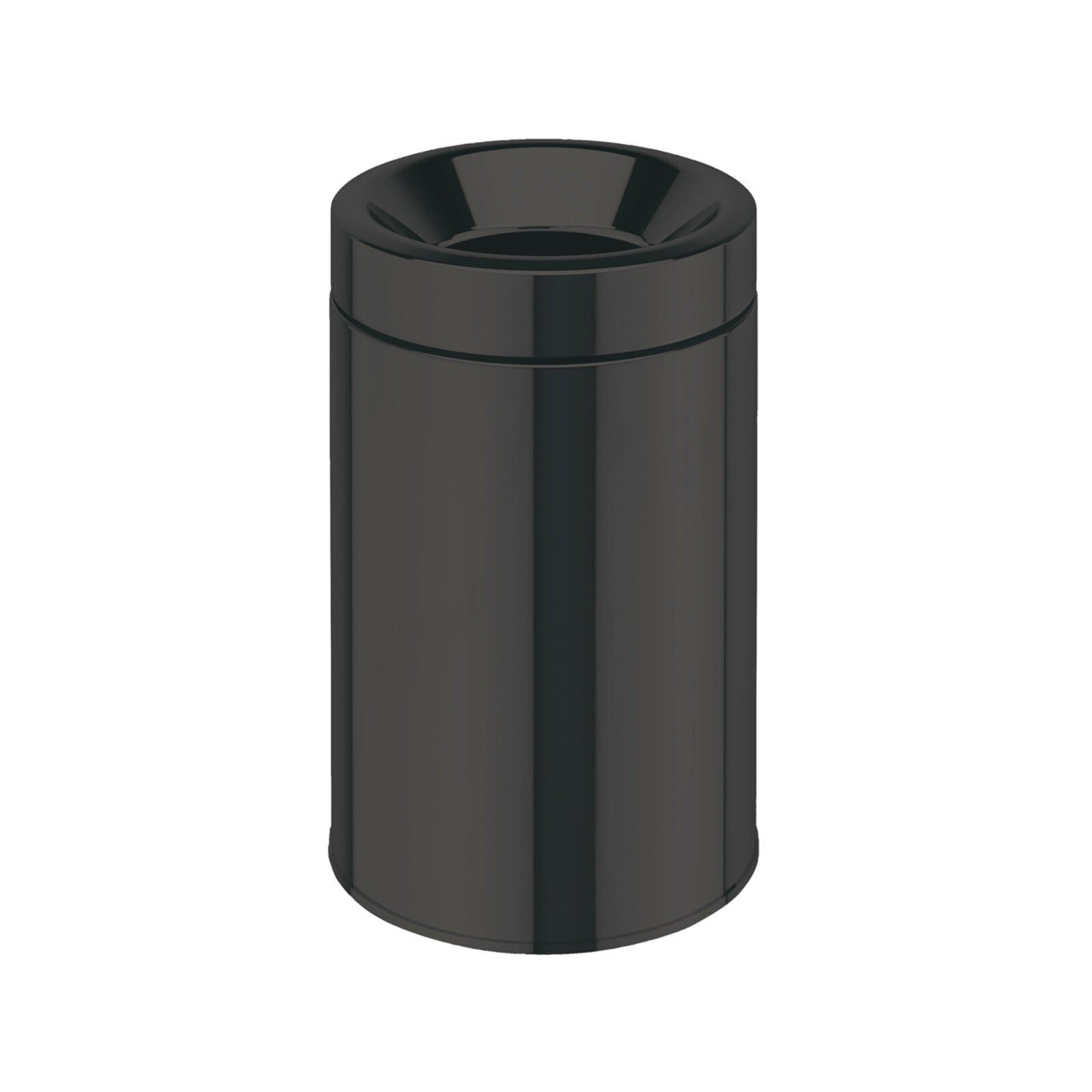 Lineabeta - Pattumiera con secchiello Sestei in acciaio nero 5 lt