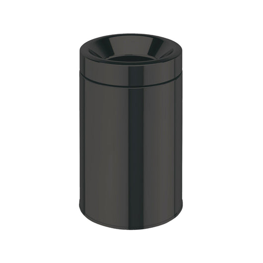 Lineabeta - Pattumiera con secchiello Sestei in acciaio nero 5 lt