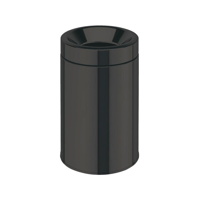 Lineabeta - Pattumiera con secchiello Sestei in acciaio nero 5 lt