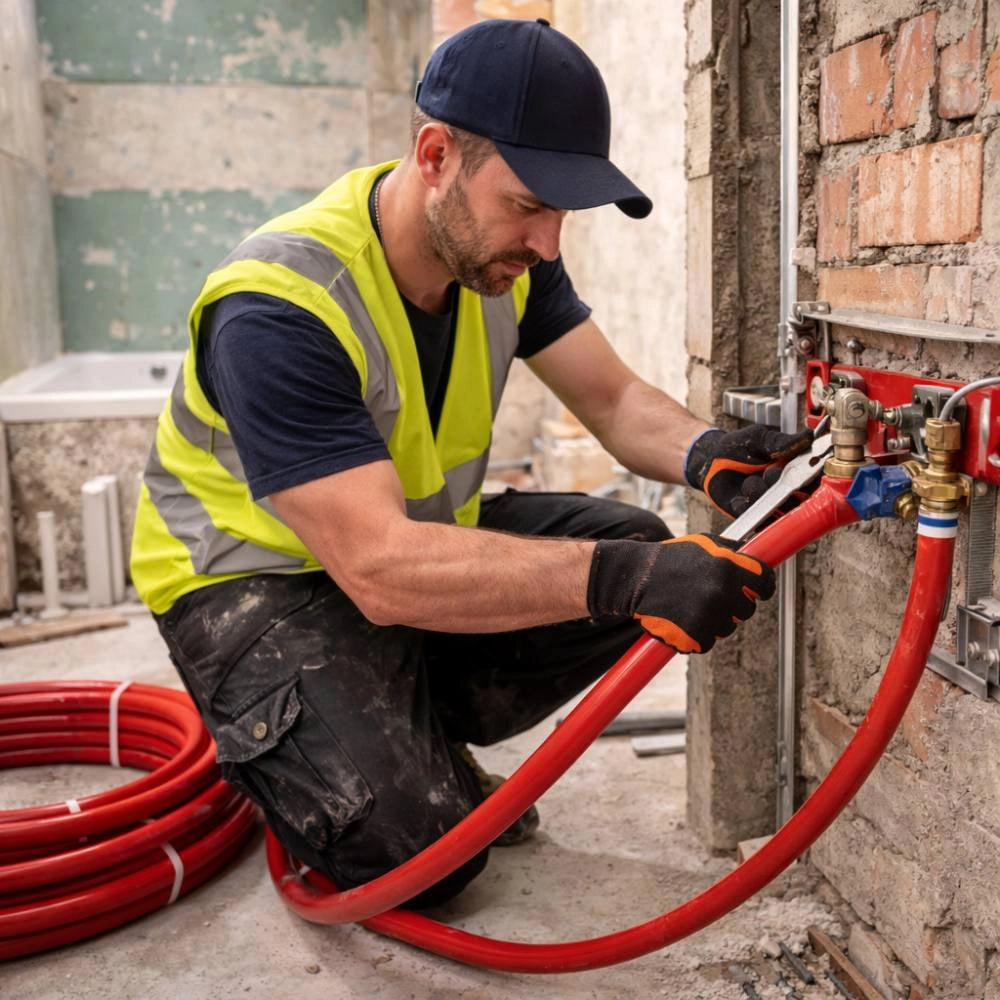 Tubo multistrato ape multylayer rosso per impianti idrosanitari e riscaldamento *** diametro 16 millimetri, lunghezza...