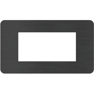 Placca Bticino MatixGO Effects 4 moduli Black Nick JA4804EN