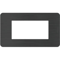 Placca Bticino MatixGO Effects 4 moduli Black Nick JA4804EN