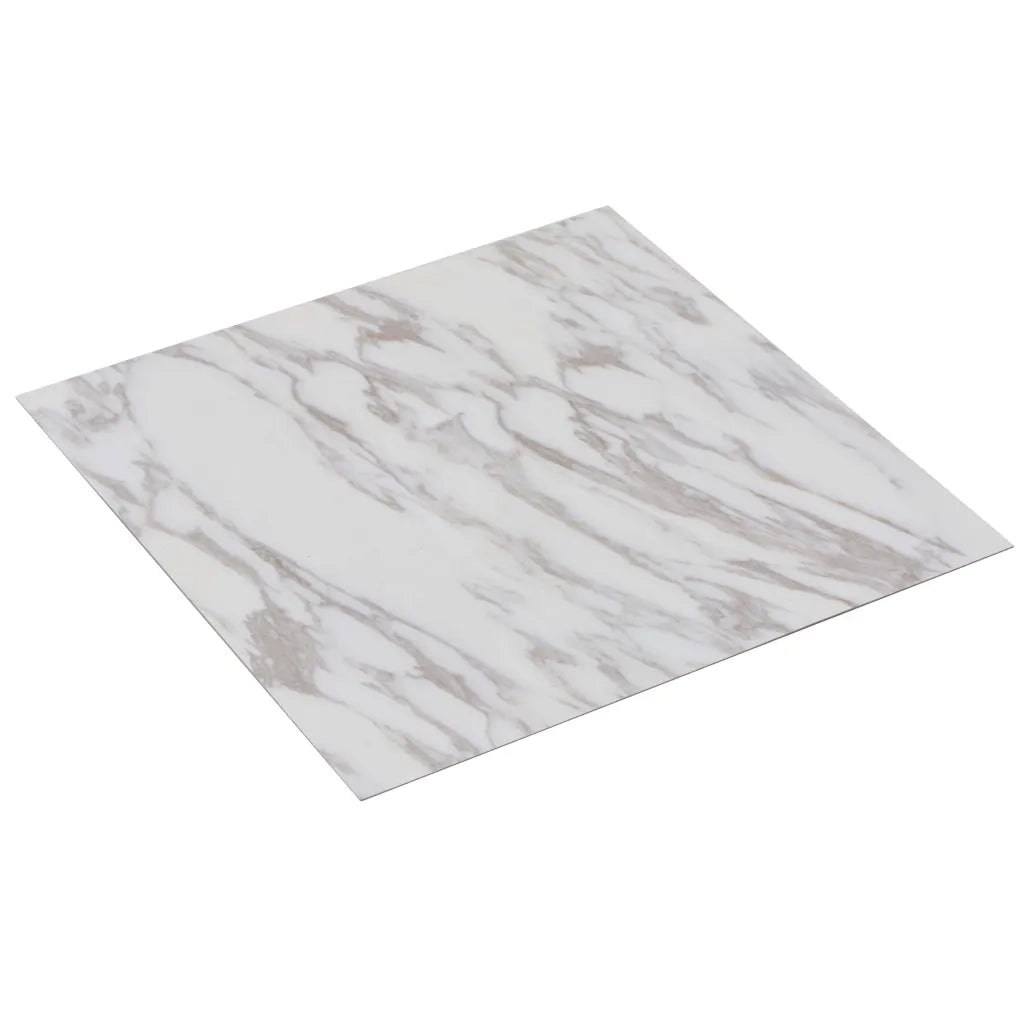 Listoni Pavimenti Adesivi 20 pz in PVC 1,86 mÂ² Marmo Bianco cod mxl 54414