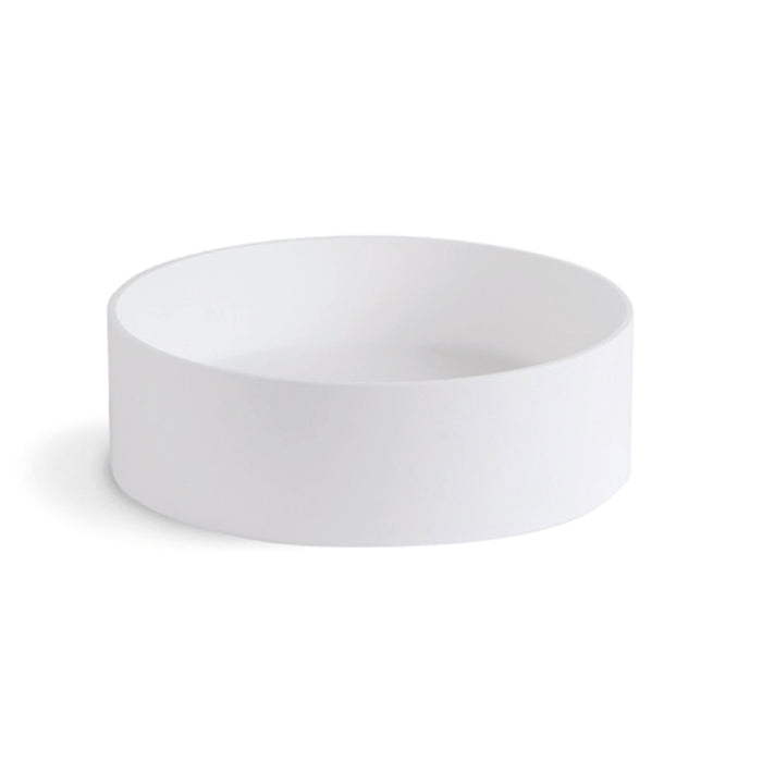 Lineabeta - Lavabo Cilindro Mattstone L.40 bianco con piletta