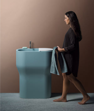 Lineabeta - Lavabo da interno/esterno Fòra azzurro