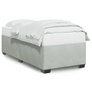 Letto singolo | Letto per adulti | Giroletto senza Materasso Grigio Chiaro 80x200 cm Velluto