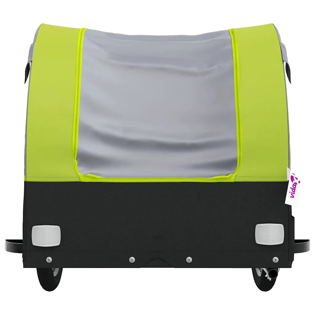 Rimorchio da Bici Nero e Verde 45 kg in Ferro CFW2397943