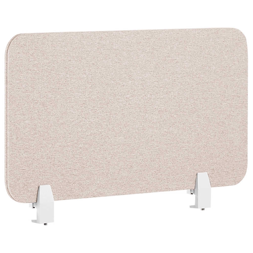 Pannello Divisorio Fonoassorbente per scrivania in PET beige 72 x 40 cm tavolo ufficio