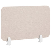 Pannello Divisorio Fonoassorbente per scrivania in PET beige 72 x 40 cm tavolo ufficio