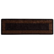 Runner in Moquette | Runner Tappeto MARSA Nero 80 x 250 cm Poliestere e PVC