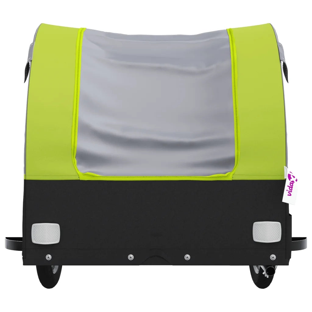 Rimorchio da Bici Nero e Verde 45 kg in Ferro CFW2897564