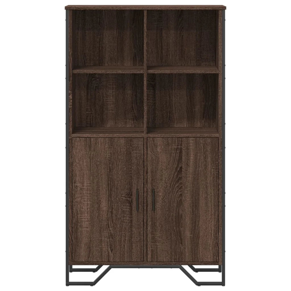 Buffet credenza cassettiera mobiletto mobile contenitore organizer cucina soggiorno salotto alto 79,5 x 35,5 x 137,5 cm legno ingegnerizzato marrone 02_0033928