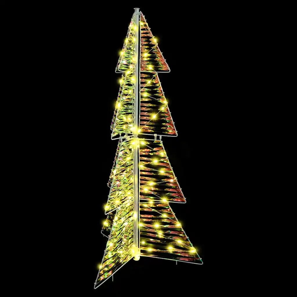 Albero di Natale con 100 LED Bianco caldo 120 cm PET