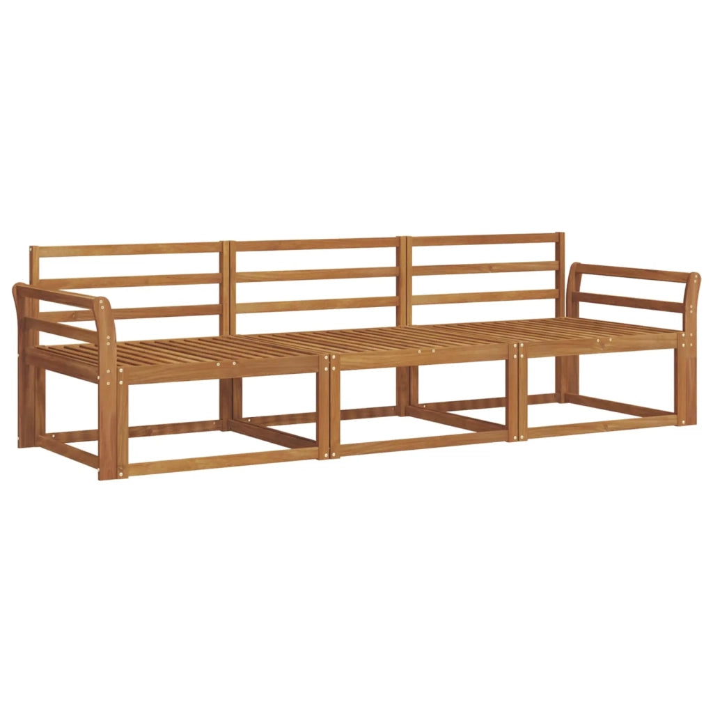 Set di divani da esterno 3 pcs Naturale