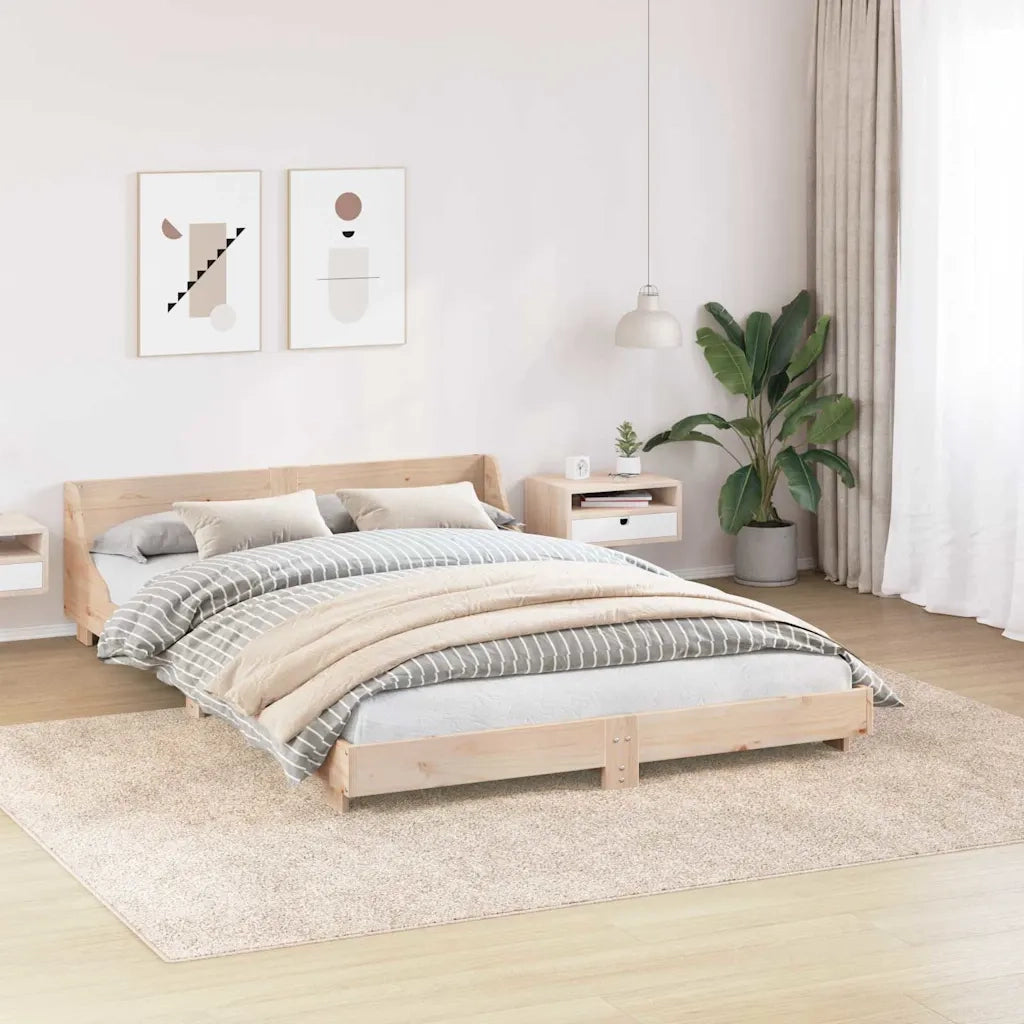 Tappeto Shaggy Antiscivolo Crema 240 x 340 cm PP 4019786