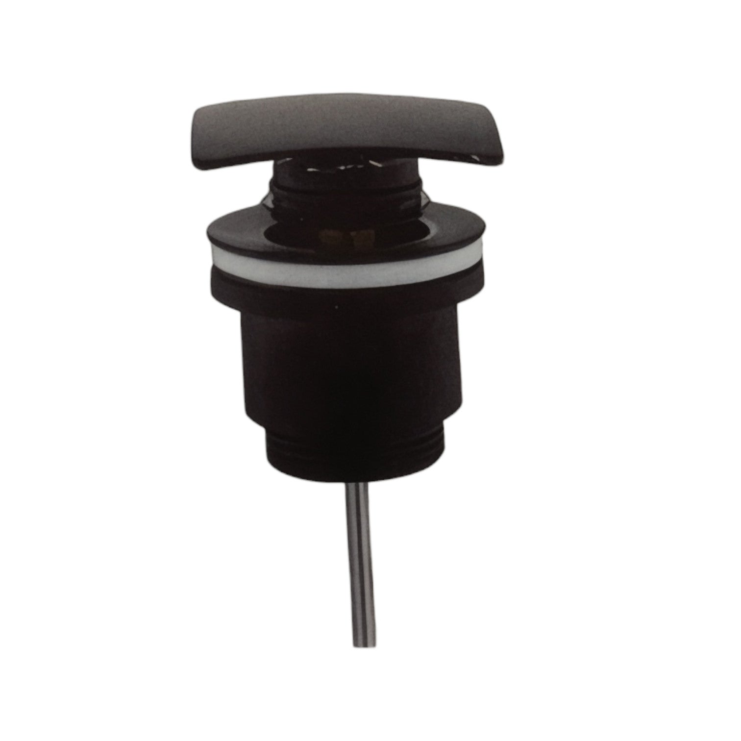 Piletta click clack quadrata nero opaco