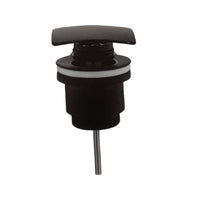 Piletta click clack quadrata nero opaco