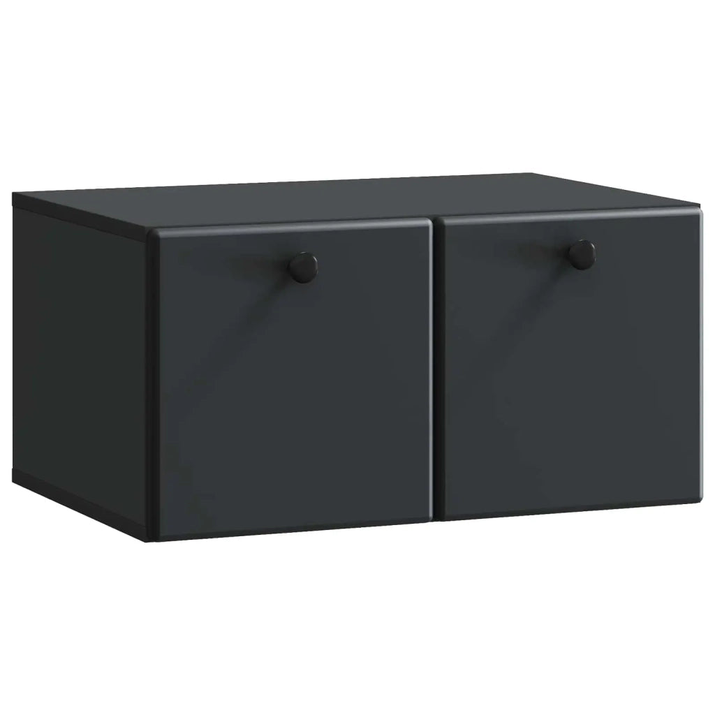 Mobile Porta TV da Muro 59,5 x 41 x 30 cm Nero 899186