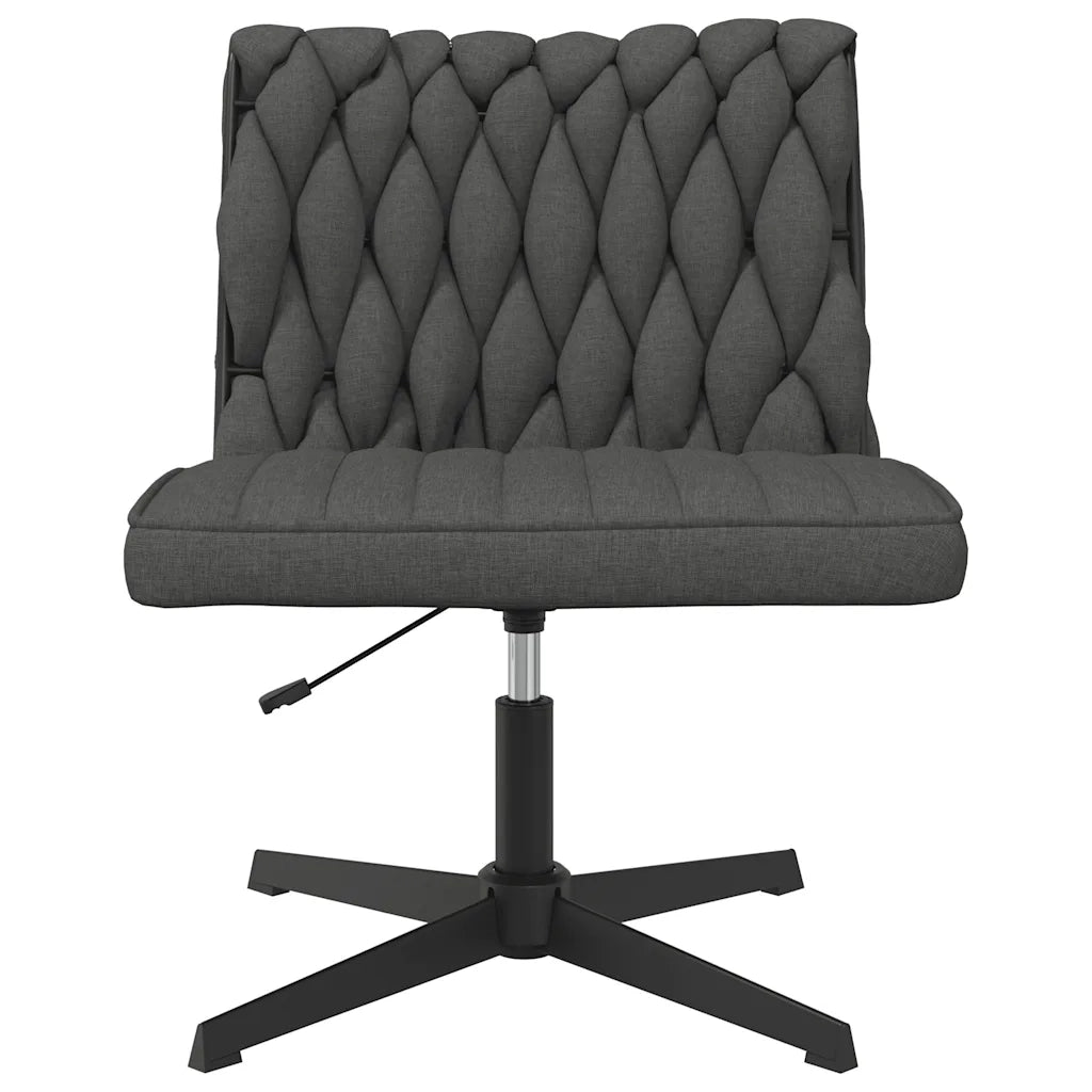 Sedia da Ufficio Girevole Grigio Scuro in Tessuto 4105402