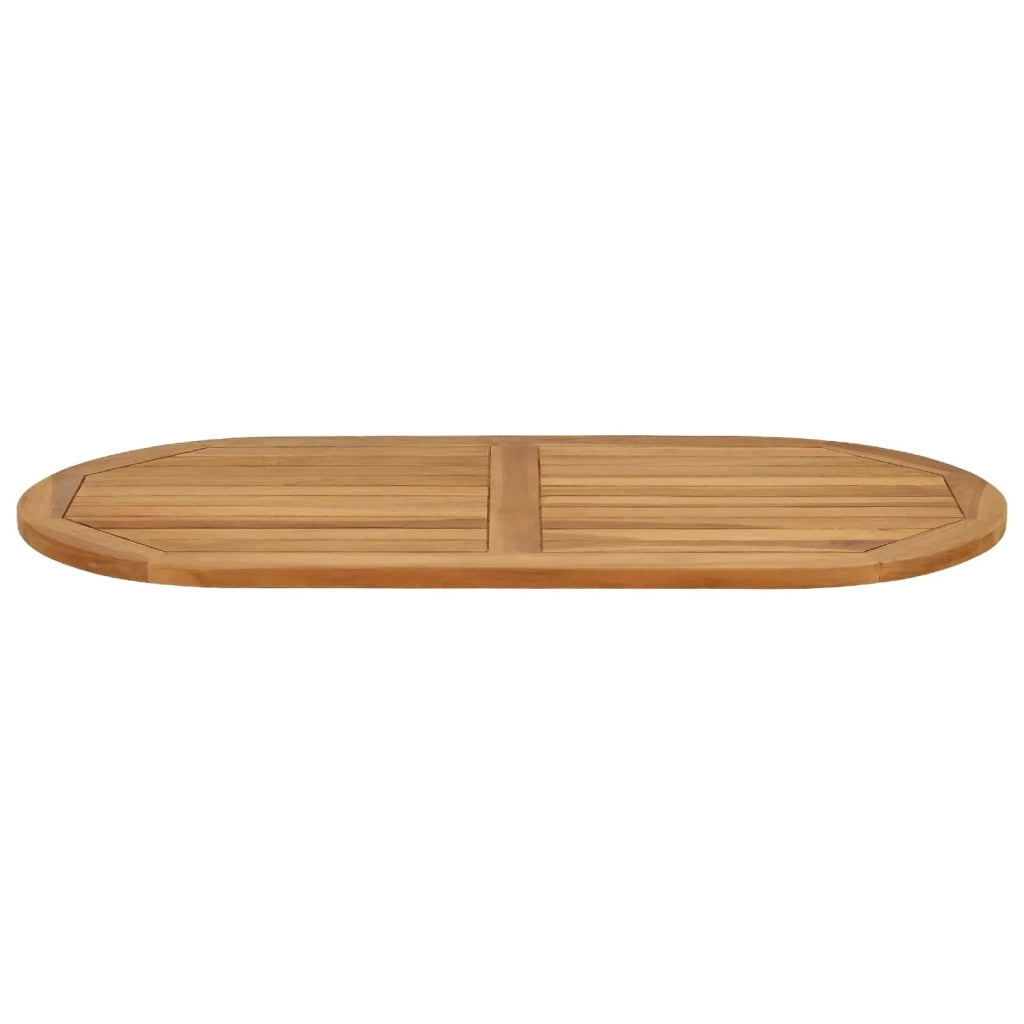 Piano del tavolo Ovale Legno di teak solido Naturale 42033172