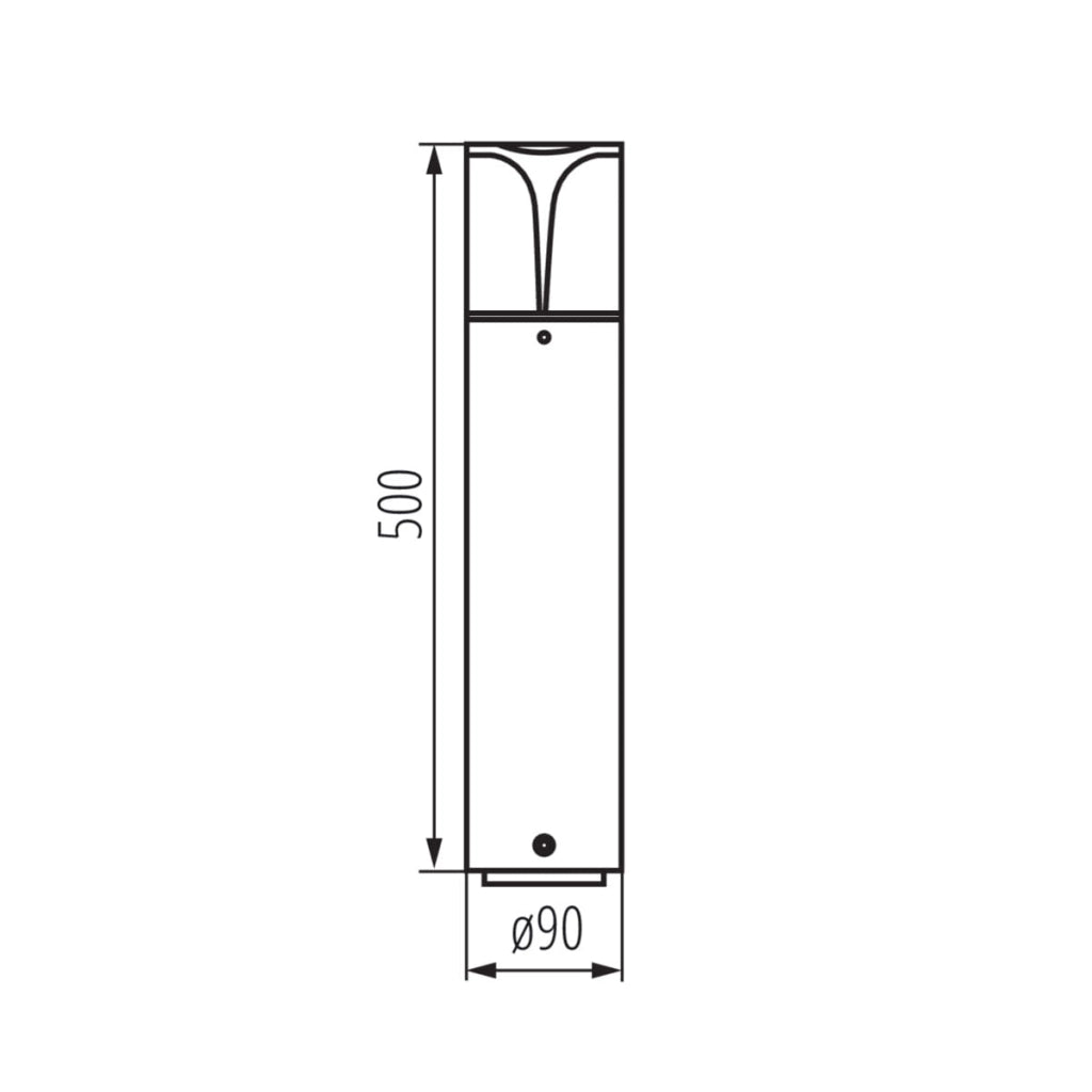 Paletto lampada da giardino Kanlux PRESO 50cm E27 IP44