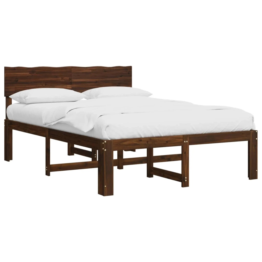 Letto matrimoniale con testiera ROSTOCK Marrone Scuro 903380