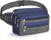 Tas da Spalla con 7 Fessure di Chiusura - Tas da Spalla per Donne - Tas da Spalla per Uomini - Tas da Spalla con Cerniera - Tas da Spalla Sportivo - 140 cm Regolabile - Tas da Spalla con Cerniera a Coda