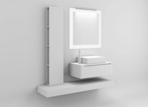Mobile Bagno Sospeso 60 cm in Legno TFT Belsk Bianco Opaco